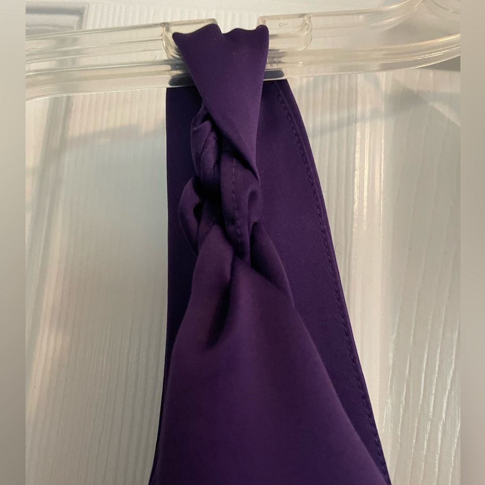 Calvin Klein dress. Medium.  Deep purple. Satin. - Picture 4 of 8